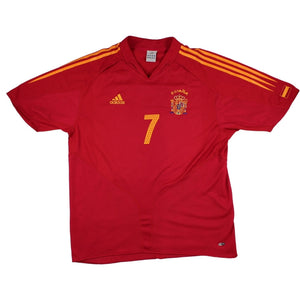 Spain 2004-06 Home Shirt (Raul #7) ((Very Good) L)_1