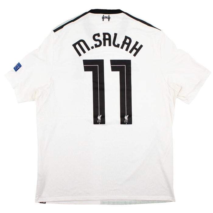 Liverpool 2017-18 Away Shirt (CL Patches) (L) Salah #11 (Very Good)
