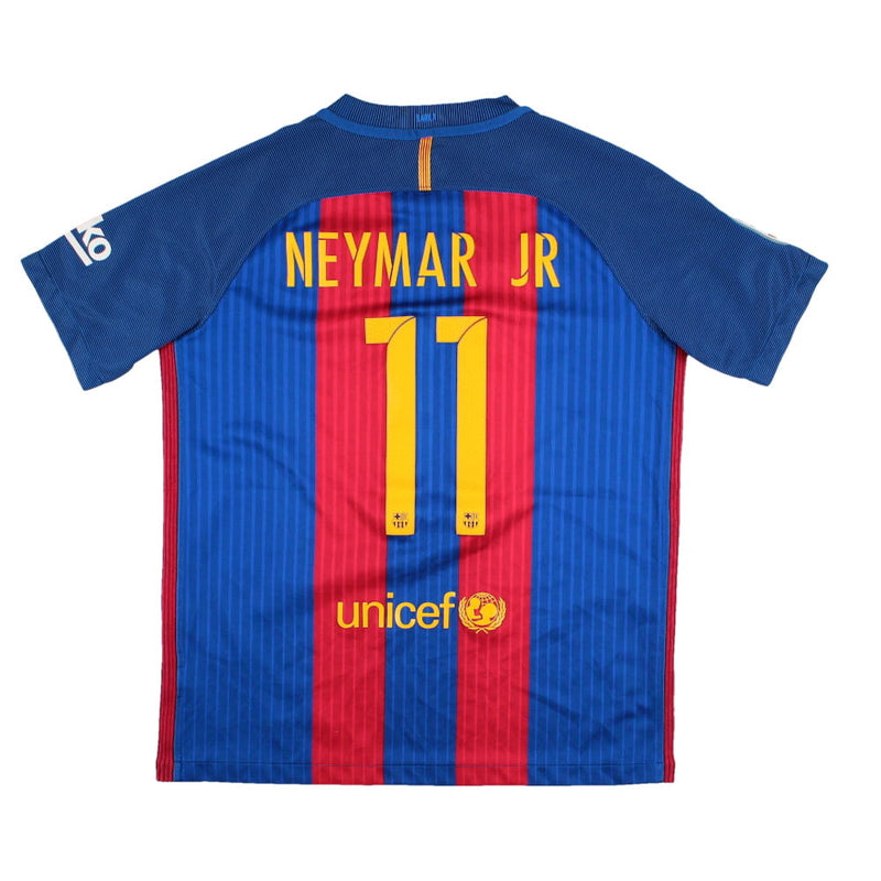 FCバルセロナ NEYMAR JR 11番 シャツ　ホーム　16-17 Barcelona 2016-17 Home Shirt (S) (Neymar JR 11) (Good