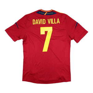 Spain 2012-13 Home Shirt (M) David Villa #7 (Excellent)_0