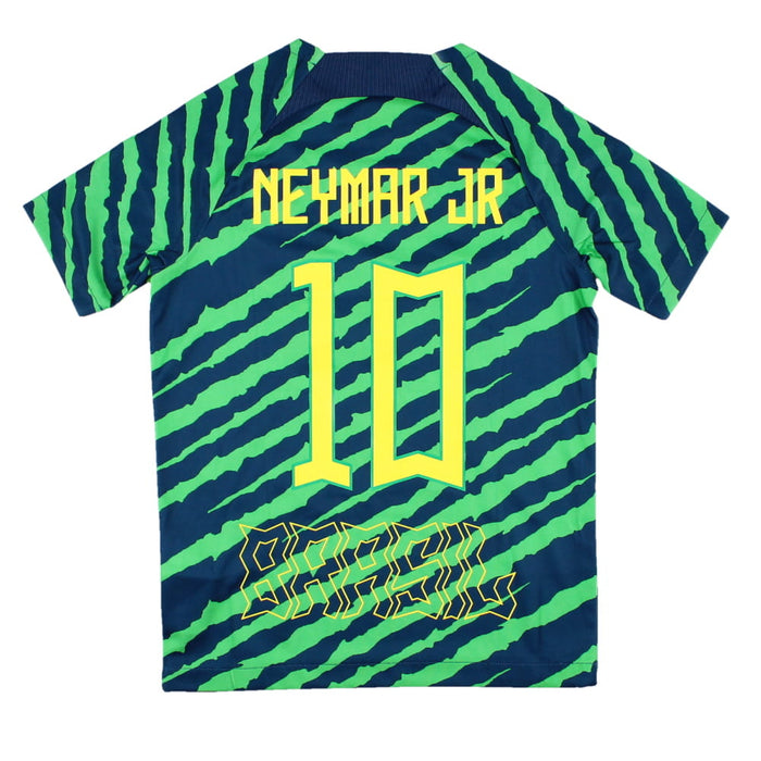 Brazil 2022-23 Pre-Match Shirt (Neymar JR #10) (SB) (Excellent)
