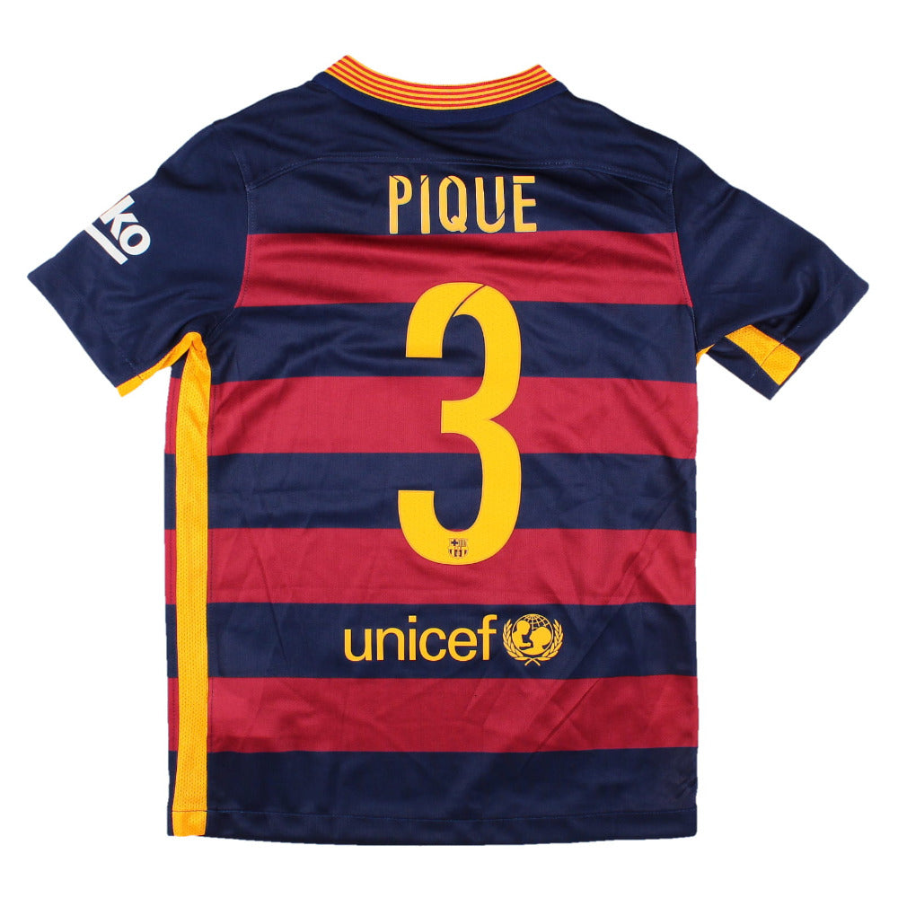 ウェア PIQUE #3 FC Barcelona 2015/16  shirt Barcelona 2015-16 Home Shirt (SB) Pique #3 (Very Good) – Classic