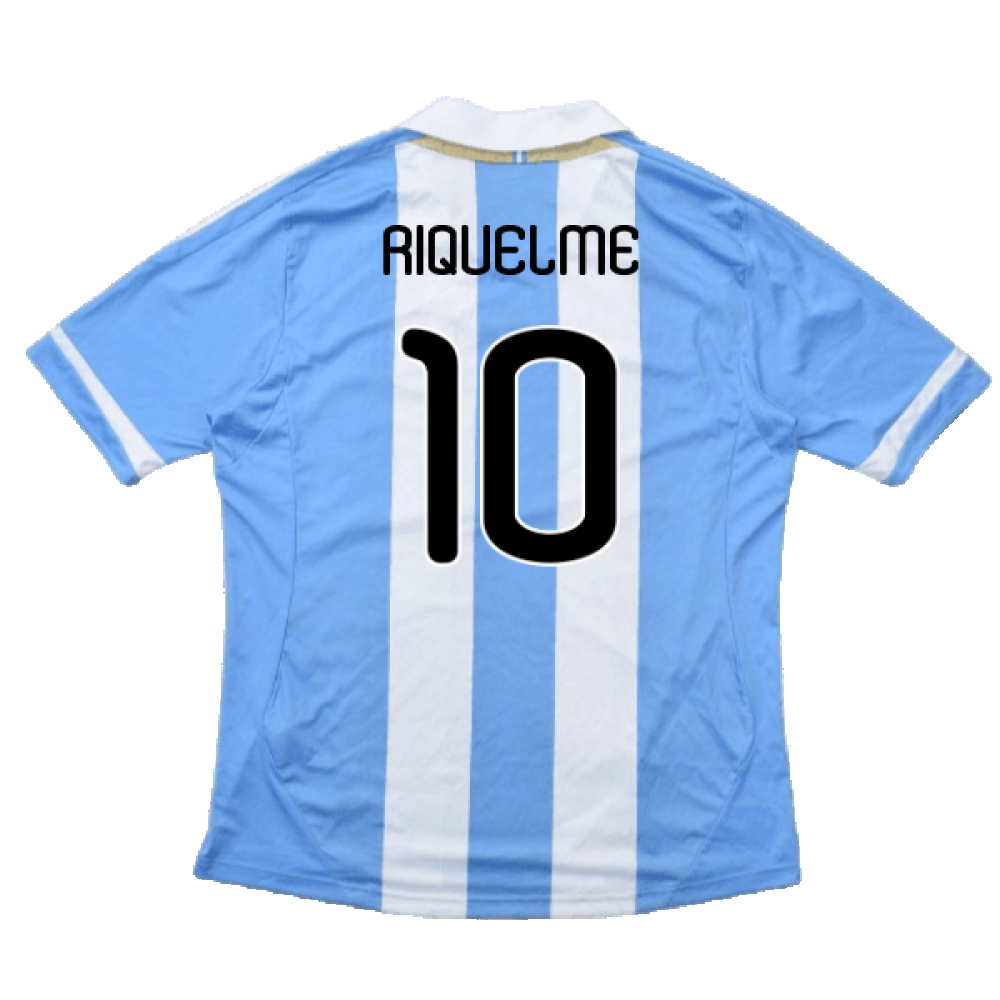 Argentina 2011-2012 Home Shirt (L) (Good) (RIQUELME 10)_1