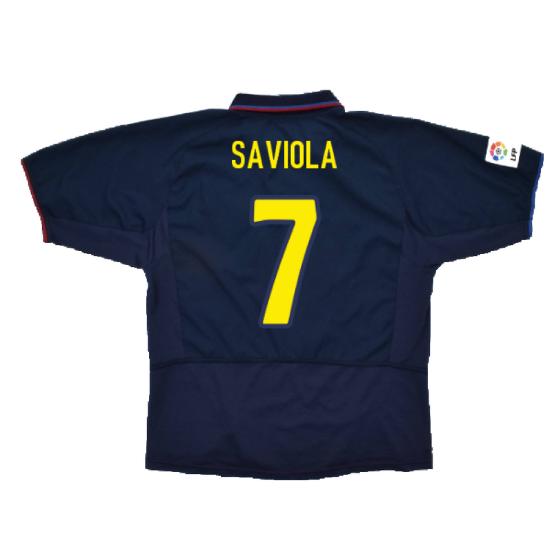 Barcelona 2003-04 Third Shirt (L) (Fair) (Saviola 7) – Classic