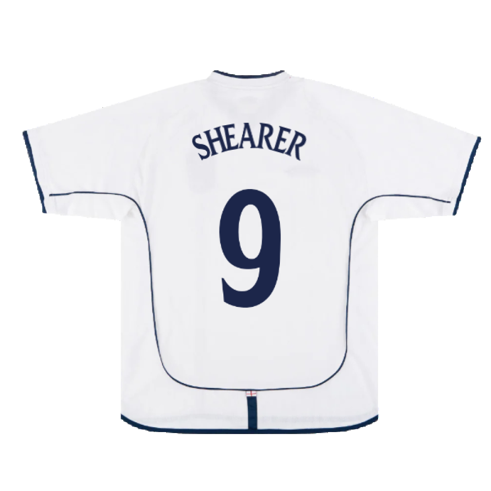 England 2001-03 Home Shirt (L) (Good) (SHEARER 9)_1