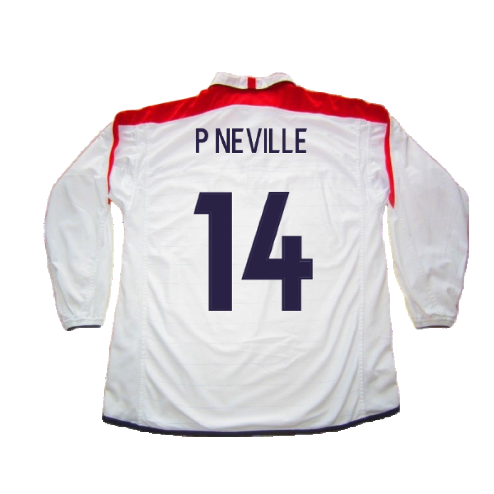England 2003-05 Home L/S (M) (Excellent) (P Neville 14)_1
