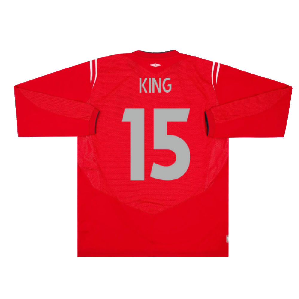 England 2004-06 Long Sleeve Away Shirt (L) (Excellent) (King 15)_1