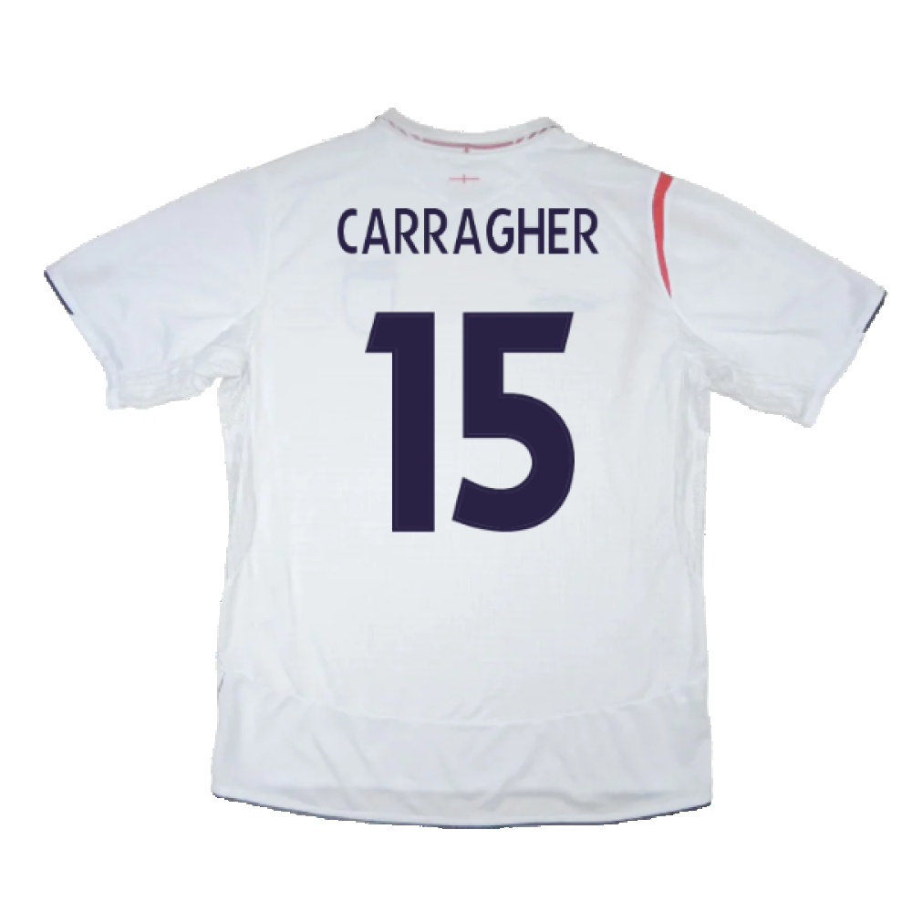 England 2005-2007 Home Shirt (L) (Excellent) (CARRAGHER 15)_1