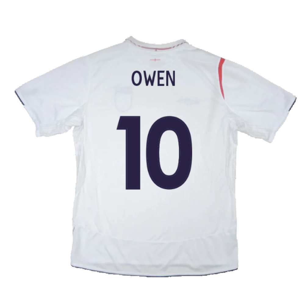 England 2005-2007 Home Shirt (XL) (Good) (OWEN 10)_1