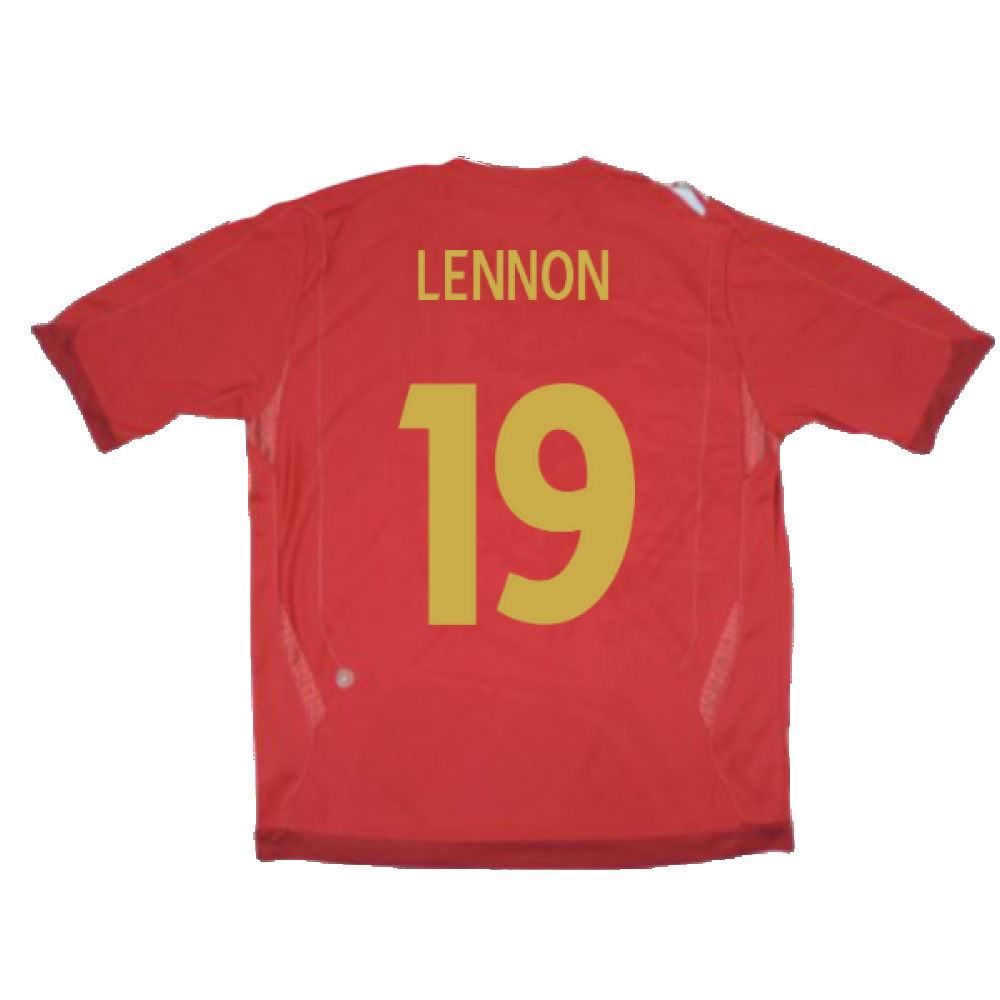 England 2006-08 Away Shirt (XL) (Good) (LENNON 19)_1