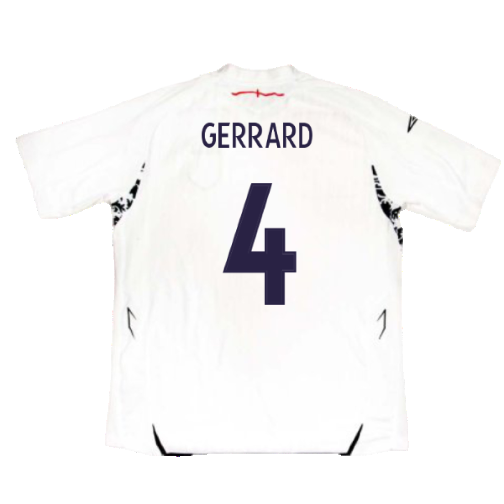 England 2007-2009 Home Shirt (L) (Excellent) (GERRARD 4)_1