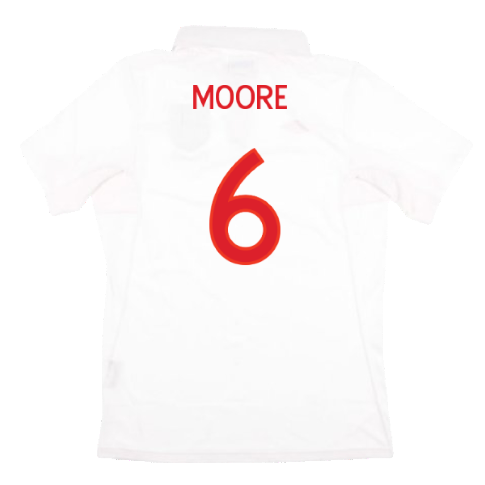 England 2009-10 Home Shirt (2XL) (Fair) (Moore 6)_1