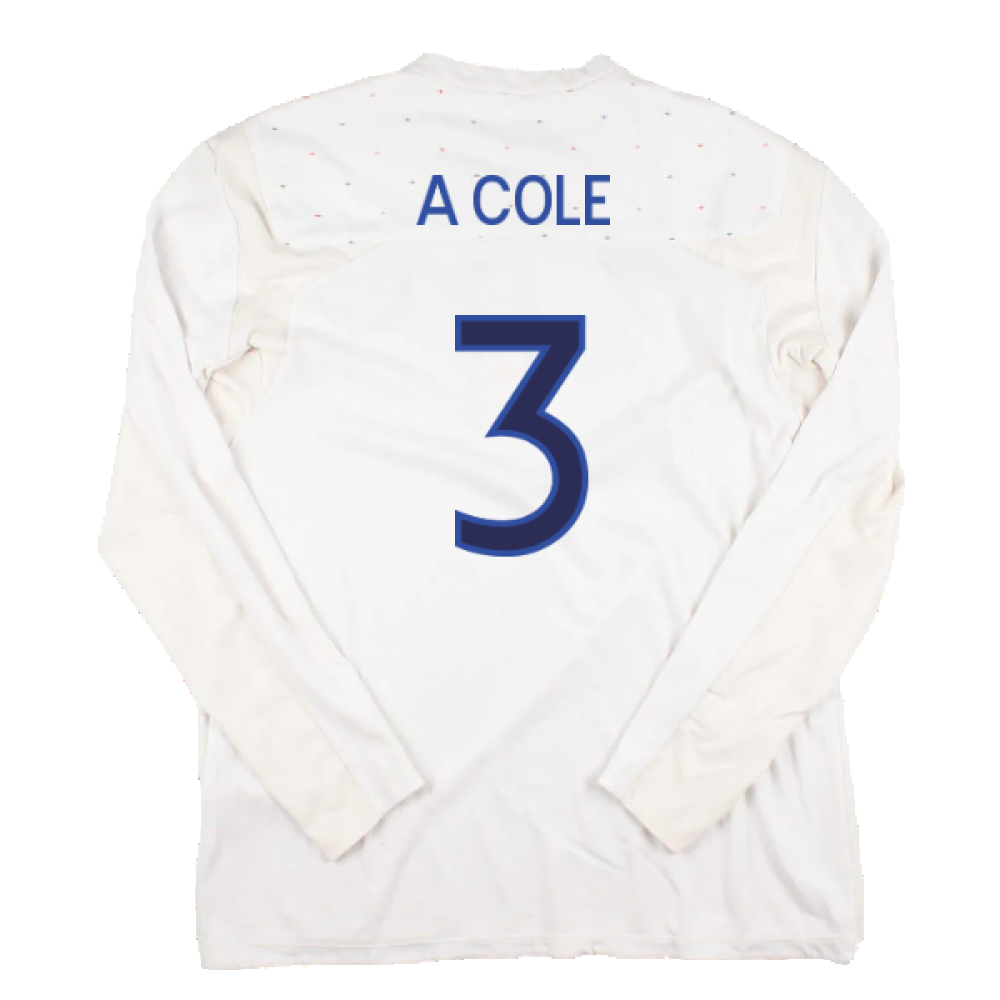 England 2010-11 Long Sleeve Home Shirt(M) (Good) (A COLE 3)_1