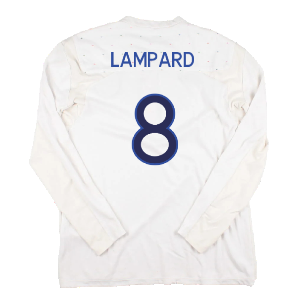 England 2010-11 Long Sleeve Home Shirt(M) (Good) (Lampard 8)_1