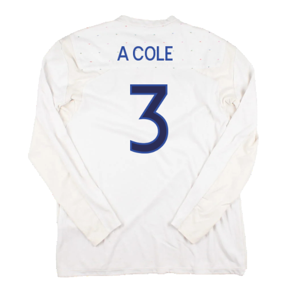 England 2010-12 Long Sleeve Home Shirt (M) (Fair) (A COLE 3)_1