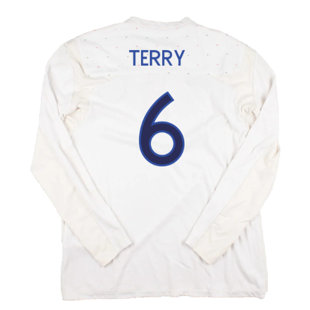 England 2010-12 Long Sleeve Home Shirt (M) (Fair) (TERRY 6)_1