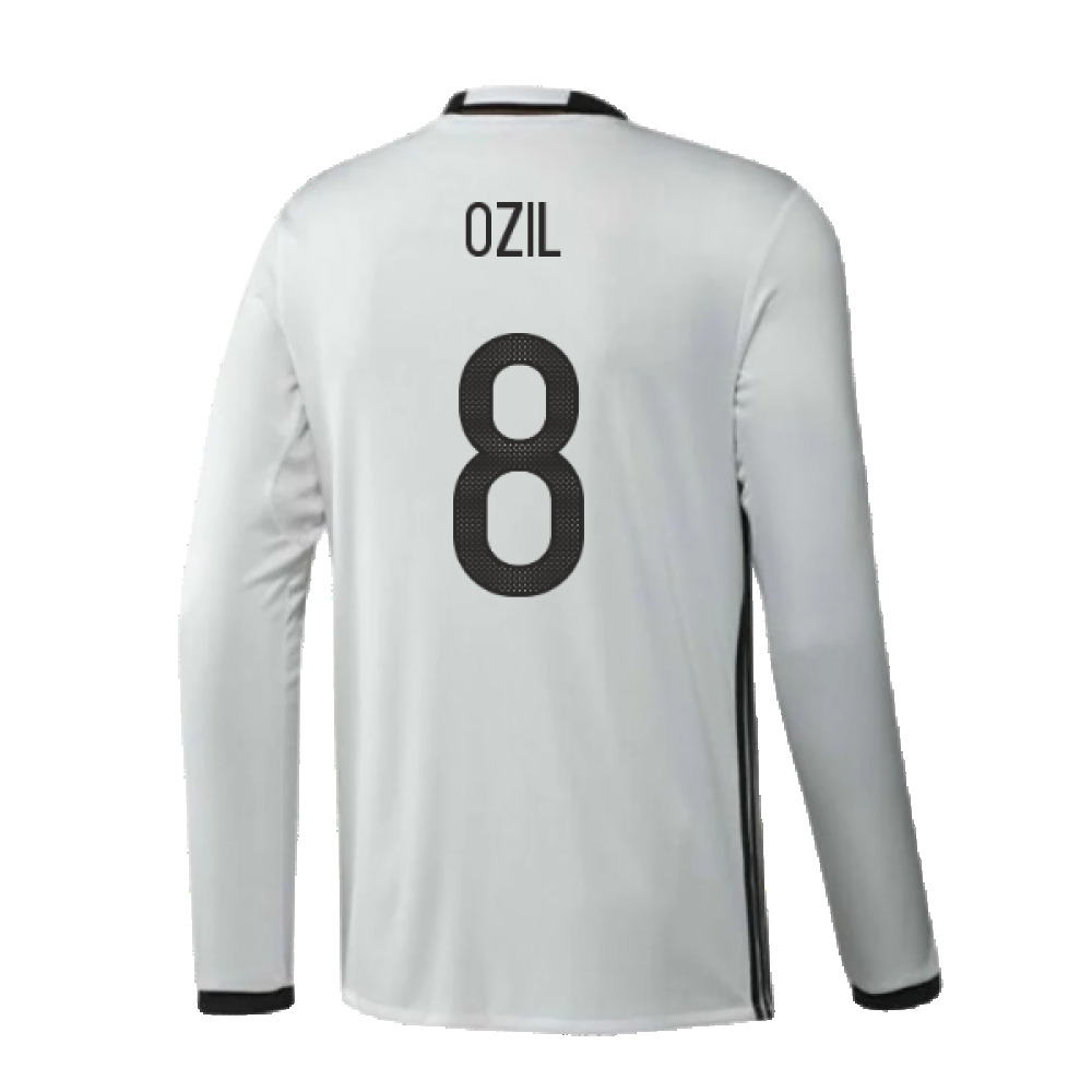 Germany 2016-17 Long Sleeve Home Shirt (Very Good) (Ozil 8)_1