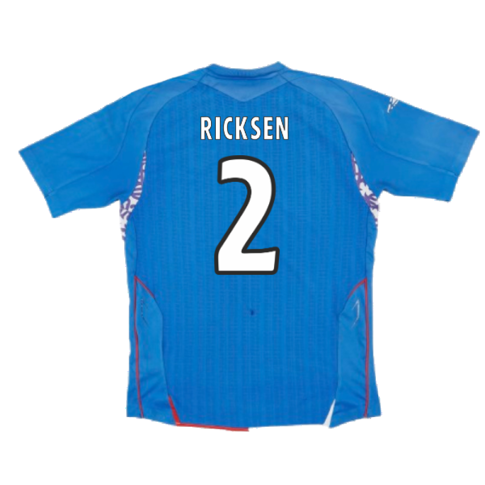 Rangers 2007-08 Home Shirt (Excellent) (RICKSEN 2)_1