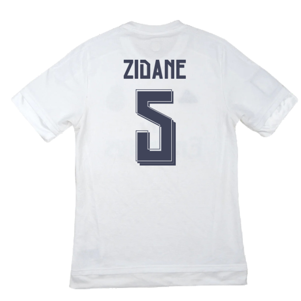 Real Madrid 2015-16 Home Shirt (M) (Zidane 5) (Excellent)_1