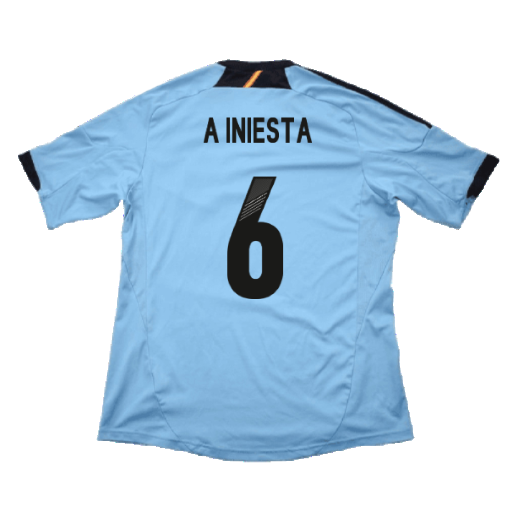 Spain 2012-13 Away Shirt (XLB) (Very Good) (A Iniesta 6)_1