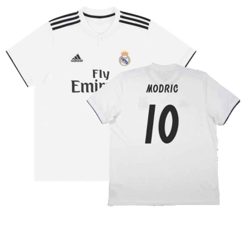 Real Madrid 2018-19 Home Shirt (S) (Very Good) (Modric 10