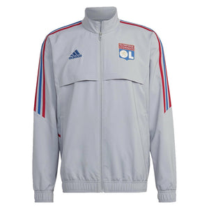 2022-2023 Olympique Lyon Presentation Jacket (Halo Silver)_0