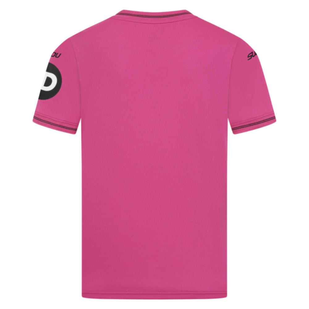 2025-2026 Wolves Goalkeeper Away Shirt (Pink) - Kids_2