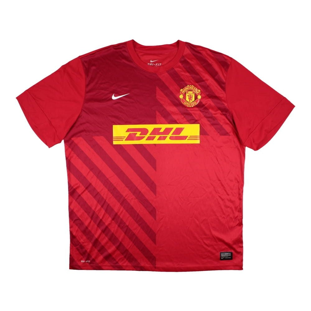 Manchester United Lサイズ DHL 赤シャツ 綿100％ Manchester United 2014-2015 Training Top (XL) (Good) – Classic
