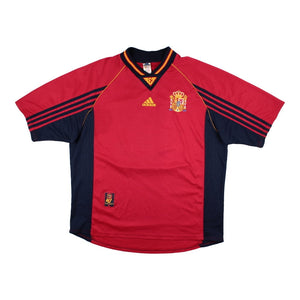 Spain 1998-99 Home Shirt (Raul #10) ((Very Good) XL)_1