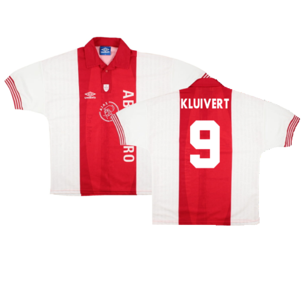 アヤックス Kluivert 9番 シャツ Mサイズ Ajax 1995-96 Special Home Shirt (M) (Excellent) (Kluivert 9