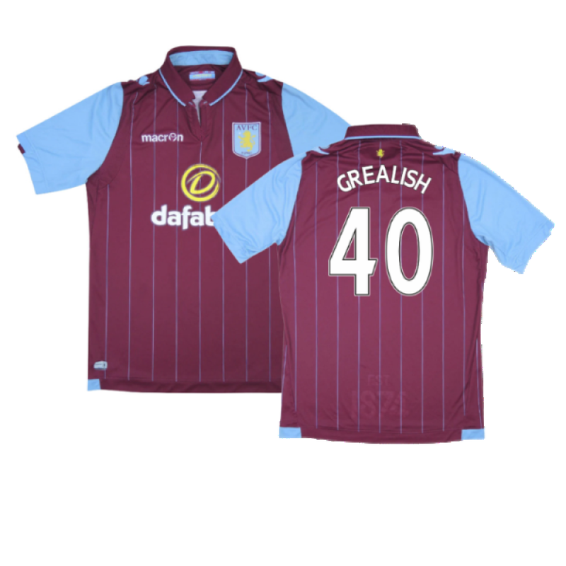 Aston Villa 2014-15 Home Shirt (Excellent) (Grealish 40) – Classic