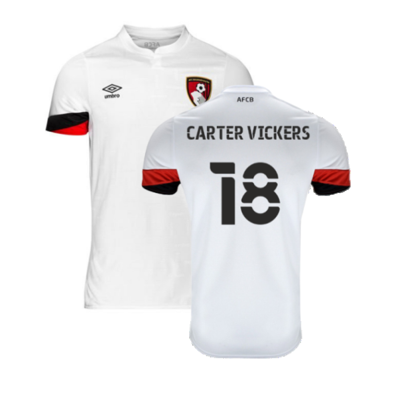 Bournemouth 2021-22 Away Shirt (sponsorless) (xxl) (carter Vickers 18 