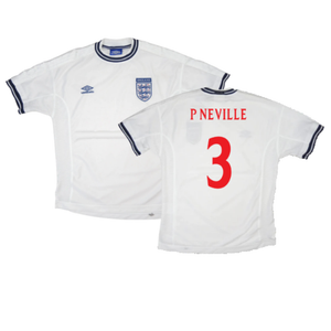 England 1999-01 Home Shirt (XL) (Very Good) (P Neville 3)_0