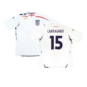 England 2007-09 Home Shirt (L) (Very Good) (CARRAGHER 15)_0