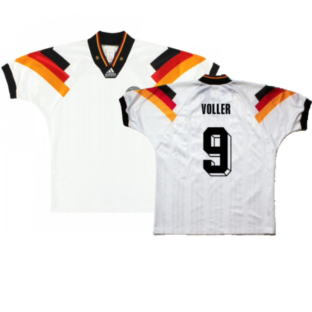 Germany 1992-93 Home Shirt (Excellent) (Voller 9) – Classic
