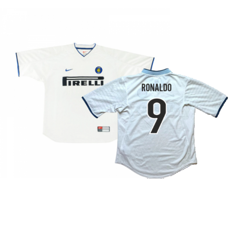 Milan 1999 2000 Inter Milan Ronaldo Shirt Inter Milan 1999-00 Away