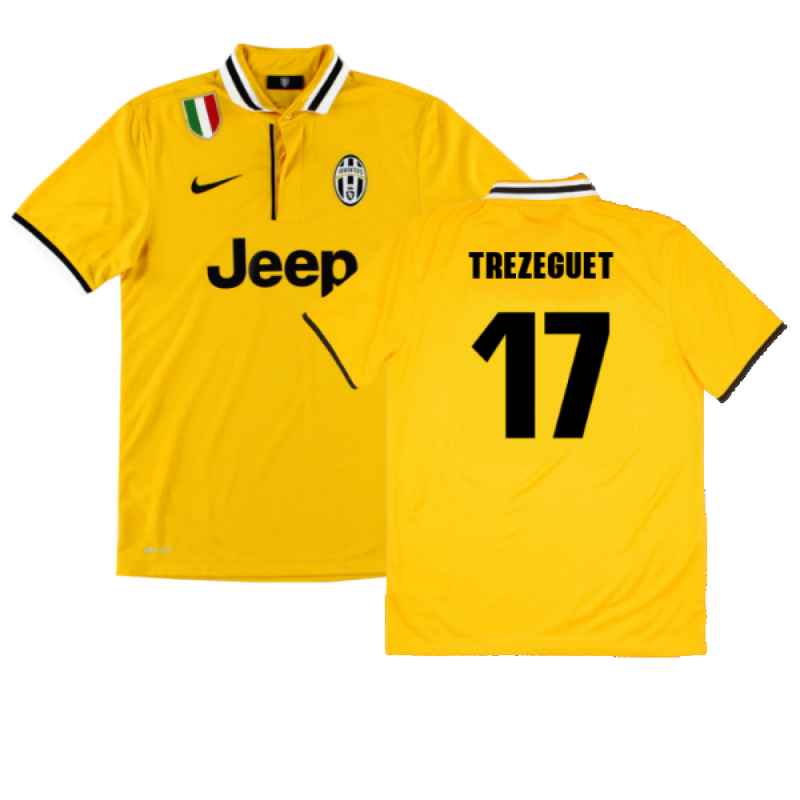 Juventus 2013-14 Away Shirt (S) (Mint) (Trezeguet 17) – Classic