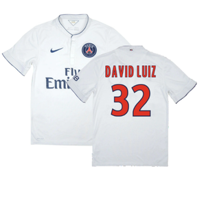 PSG 2014-15 Away Shirt (M) (DAVID LUIZ 32) (Good)_0