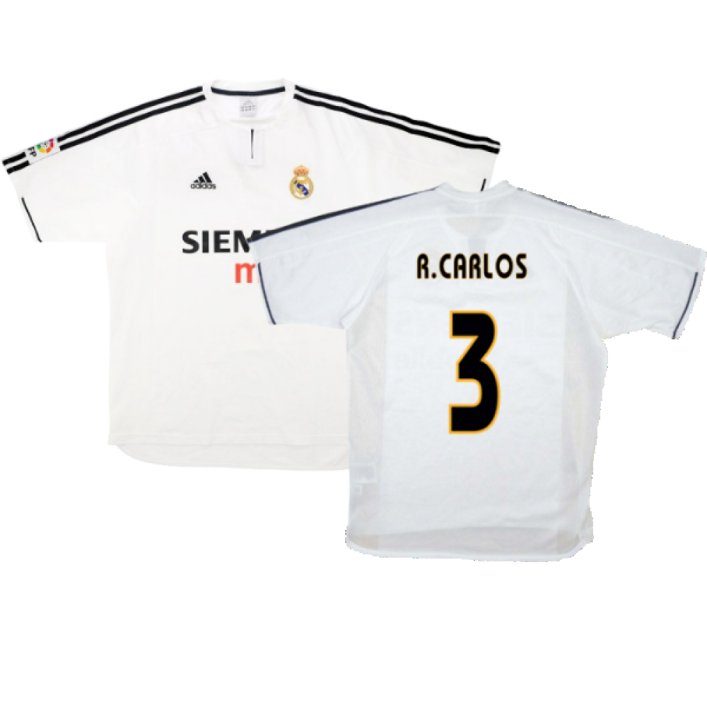 Real Madrid 2003-04 Home Shirt (XL) (Good) (R.Carlos 3) – Classic