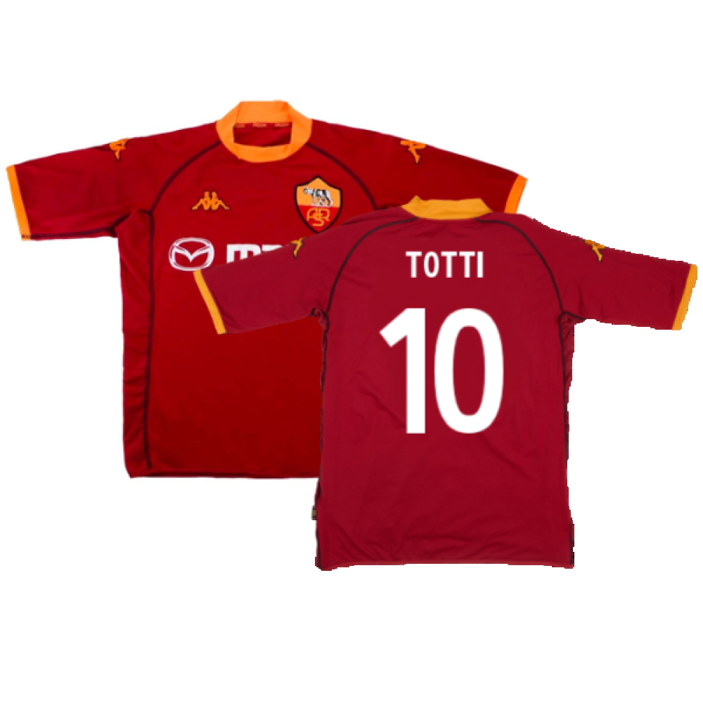 Roma 2002-03 Home (Excellent) (Totti 10) – Classic Football Kit