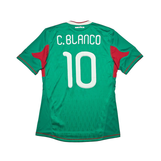 2010/11 MEXICO C.BLANCO #10 HOME SHIRT (M) ADIDAS