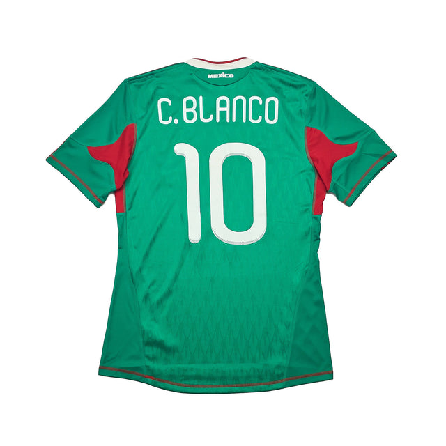 2010/11 MEXICO C.BLANCO #10 HOME SHIRT (M) ADIDAS