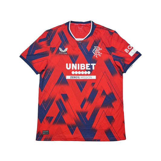 Cult Kits - 2023/24 RANGERS *BNWOT* FOURTH SHIRT (MULTIPLE SIZES) CASTORE, Large / Rangers / 2023
