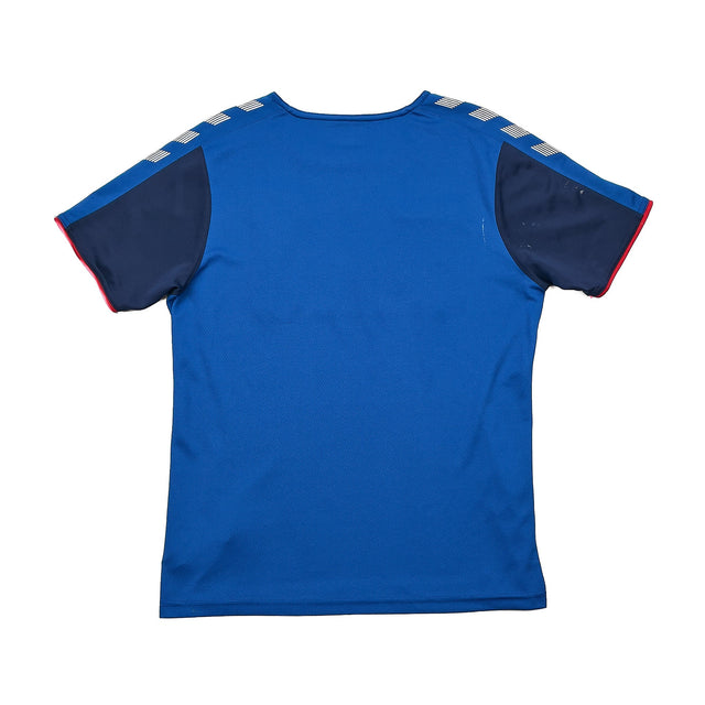 CULT KITS - 2018/19 RANGERS TRAINING SHIRT (S) HUMMEL