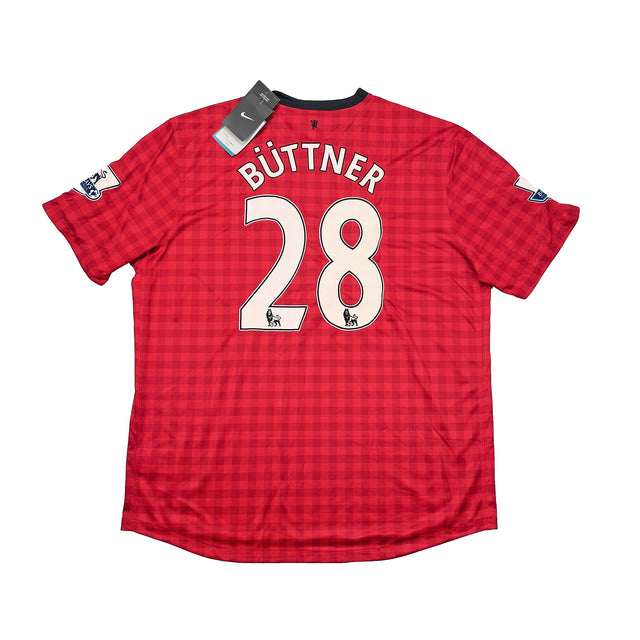 CULT KITS - 2012/13 MANCHESTER UNITED BUTTNER #28 *BNWT* HOME SHIRT (XXL) NIKE