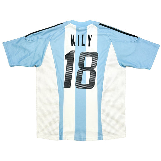 2002/04 ARGENTINA KILY #18 HOME SHIRT (L) ADIDAS