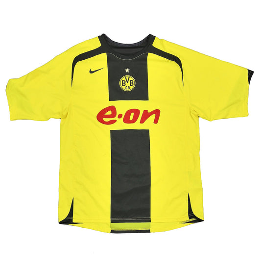 CULT KITS - 2005/06 DORTMUND BUCKLEY #7 *MATCH ISSUE* HOME SHIRT (L) NIKE