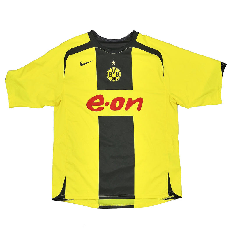CULT KITS - 2005/06 DORTMUND BUCKLEY #7 *MATCH ISSUE* HOME SHIRT (L) NIKE