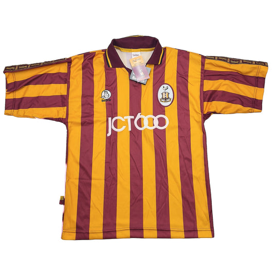 CULT KITS - 1997/99 BRADFORD CITY *BNWT* HOME SHIRT (L) BEAVER