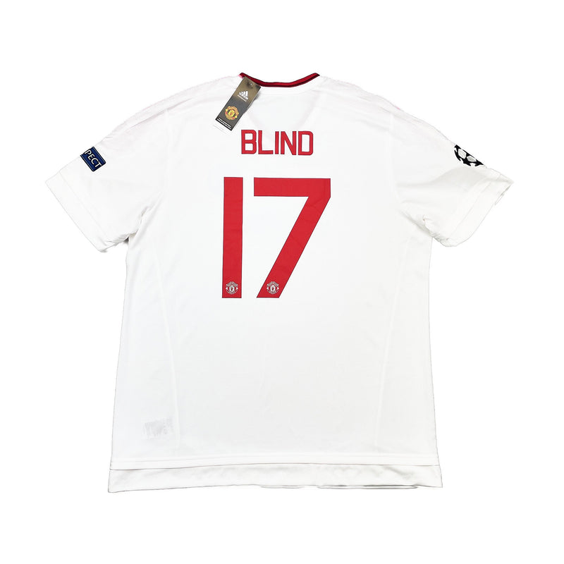 CULT KITS - 2015/16 MANCHESTER UNITED BLIND #17 *BNWT* AUTHENTIC C/L AWAY SHIRT (XXL) ADIDAS
